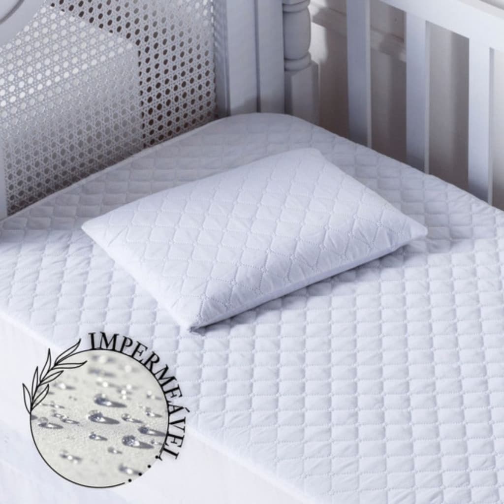 Capa Protetor Impermeável Colchão Bebê Elástico Para Berço Americano Pradão Confortável Macio Resistente