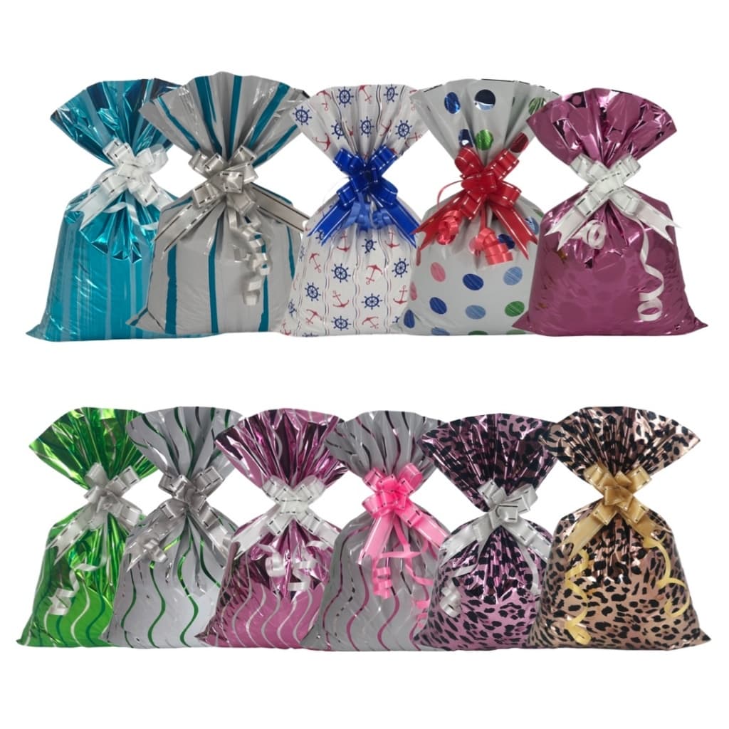 Sacos de presente BOPP Metalizado 30x44cm 50un