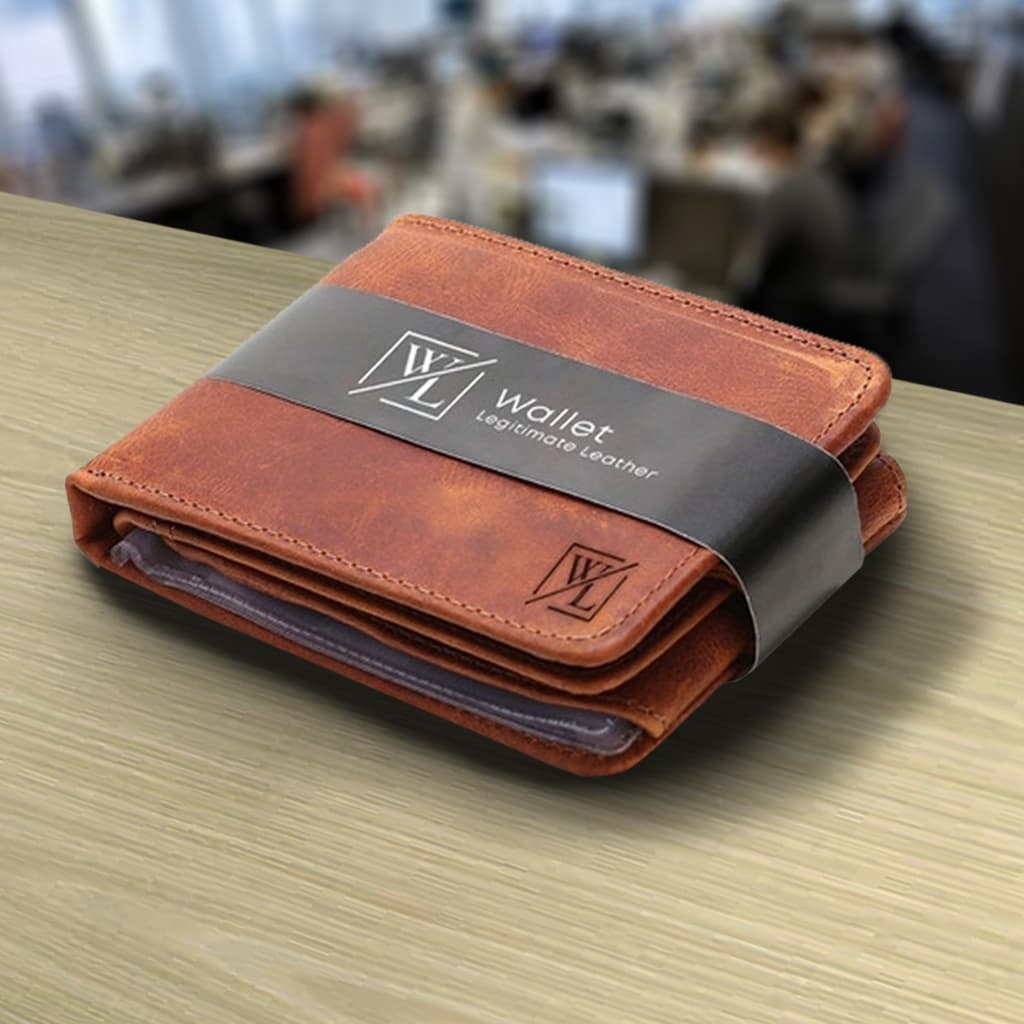 Carteira Masculina Couro Legítimo Com Zíper Porta Cartão Grande Documentos CNH Pequena Slim Fina Com Plástico Macia