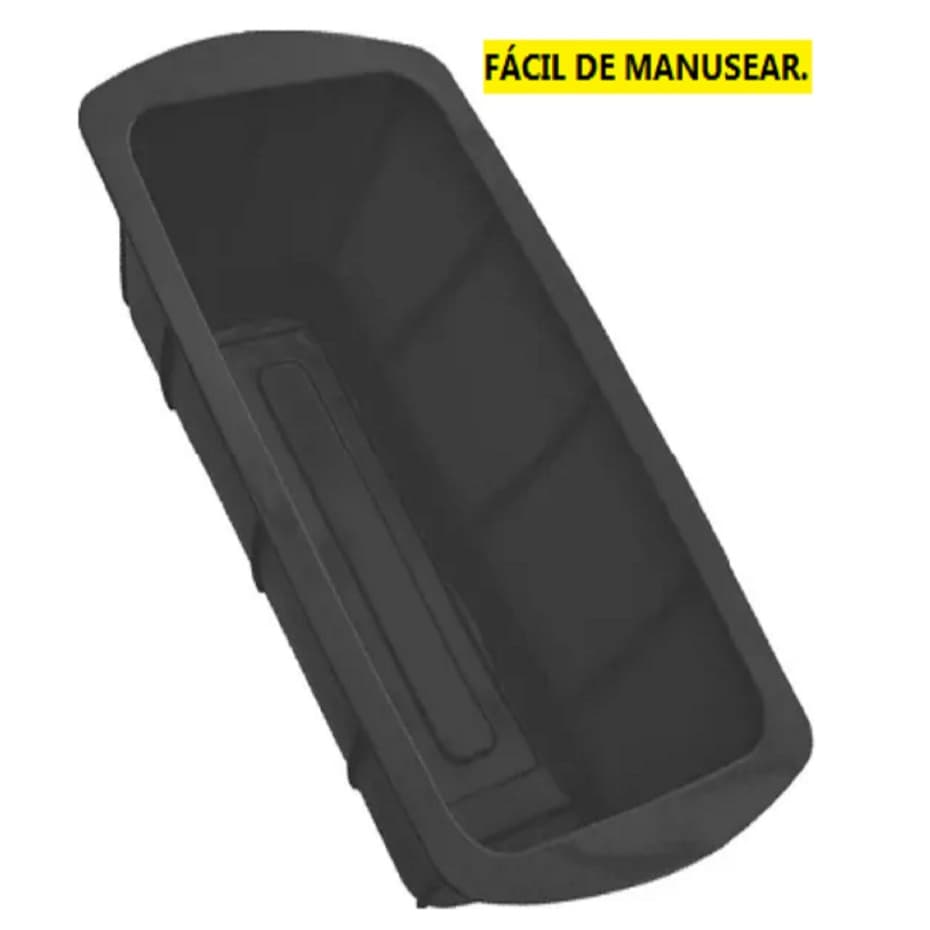 Forma De Silicone Retangular 24x14x6cm Antiaderente Para Assar Pães Bolos Caseiros Multiuso Universal