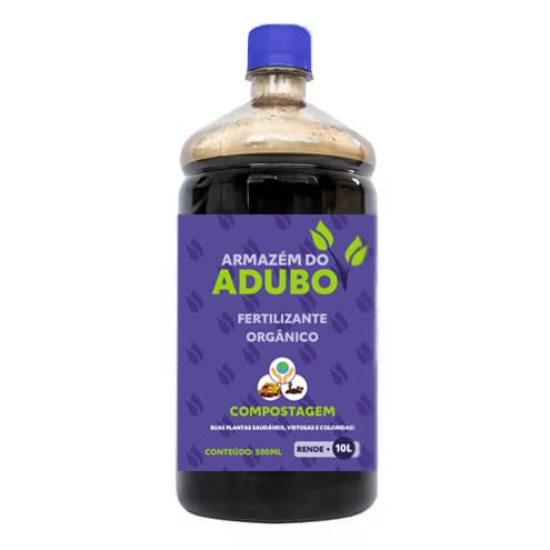 Fertilizante Para Plantas Orgânico Humus Chorume Adubo - 500ml