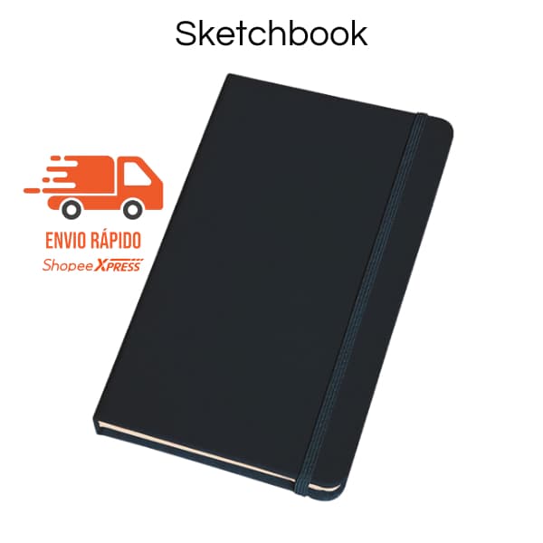 Caderneta "BOLSO" 13x8 SKETCHBOOK DE Anotações tipo Moleskine PEQUENO Emborrachado Com Pauta