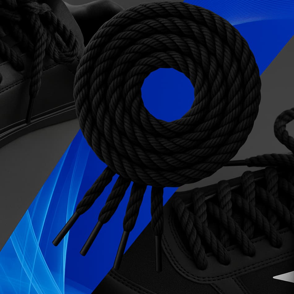 Cadarço Franciscano  São Francisco Preto Versátil para Sapato Bota Mochila Jaqueta Moda Casual calça