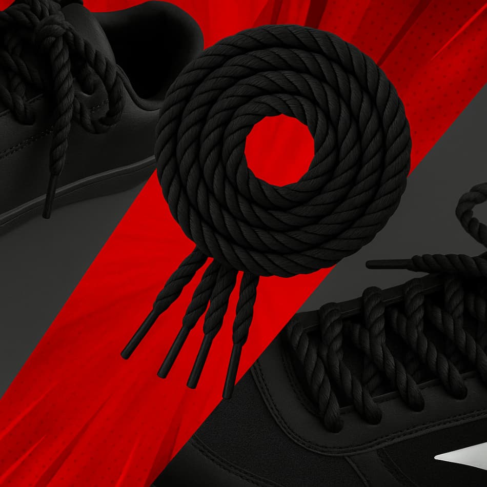 Pares de Cadarço Franciscano  São Francisco Premium Preto Ideal para Esporte Moda e Acessórios