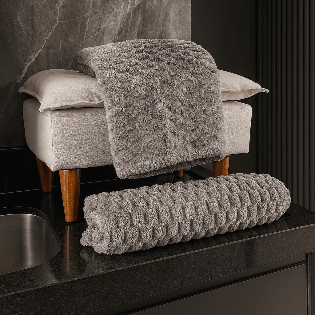 Kit c/2 Toalha de Banho Micro-Fibra Luxo 140cm x 70cm