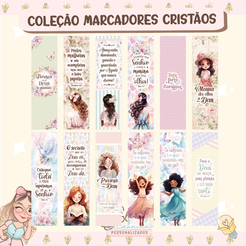 50 ou 100 Marcadores de Página para Bíblia, Eventos Religiosos, Datas Especiais ou Congressos