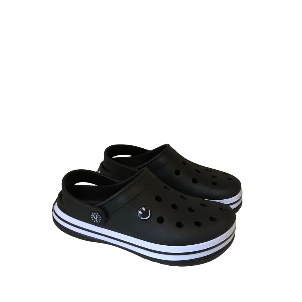 Babuche Sandália Chinelo Masculino Feminino Yvate Adulto EVA Confortável Leve Macio Preto com Listra