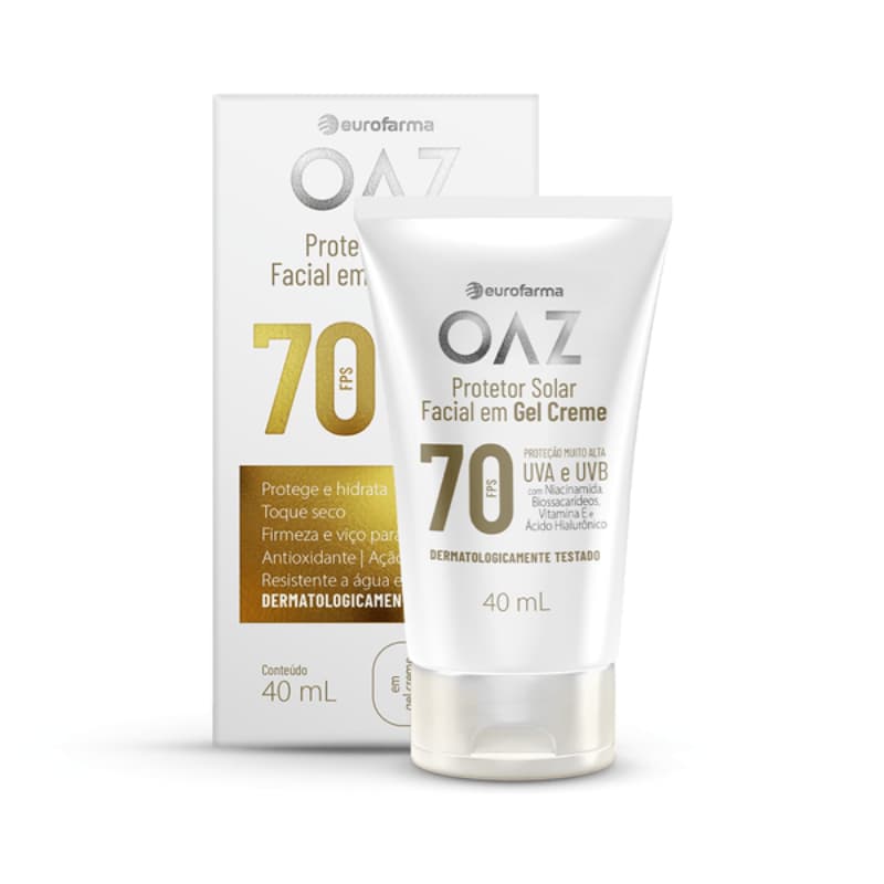 Protetor Solar Facial OAZ 70 FPS 40mL