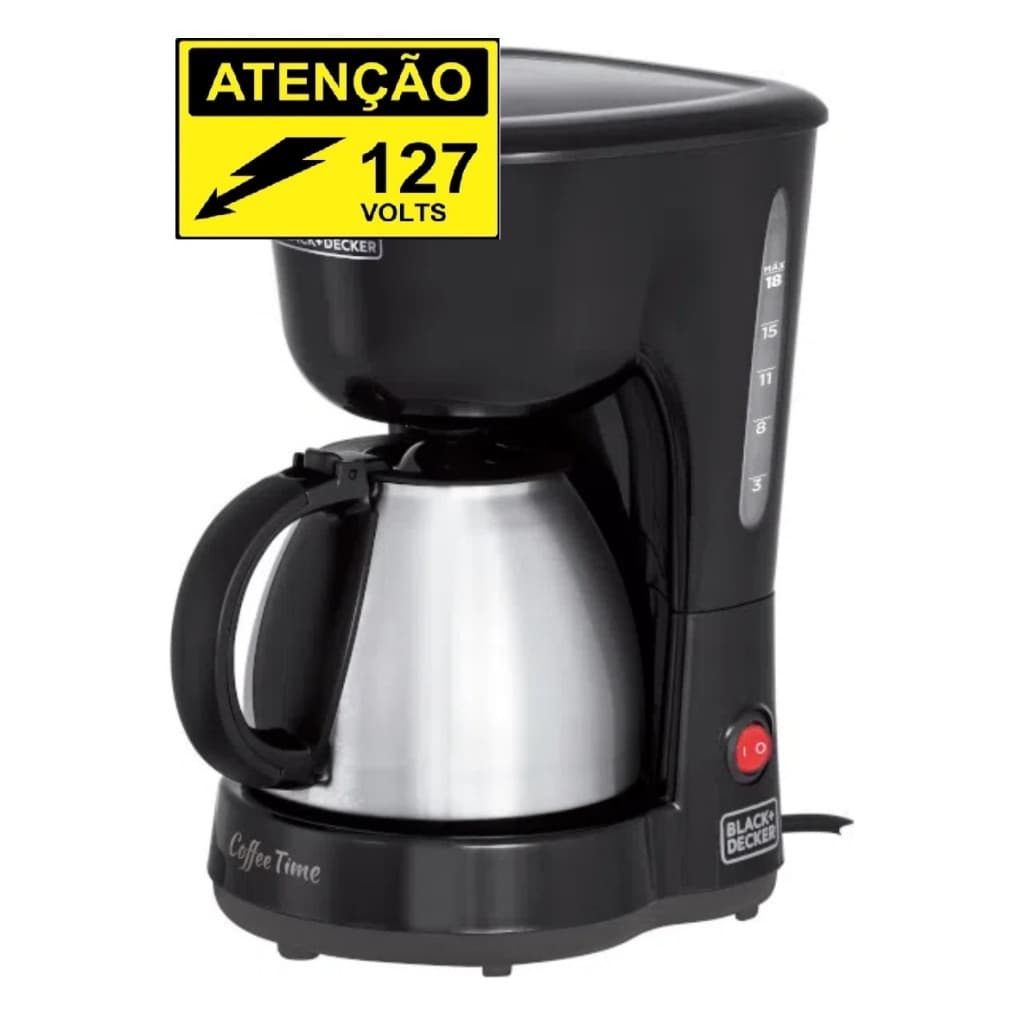 Cafeteira Elétrica Black Decker Cm15-Br 18 Xícaras 600W ( 127 Volts )