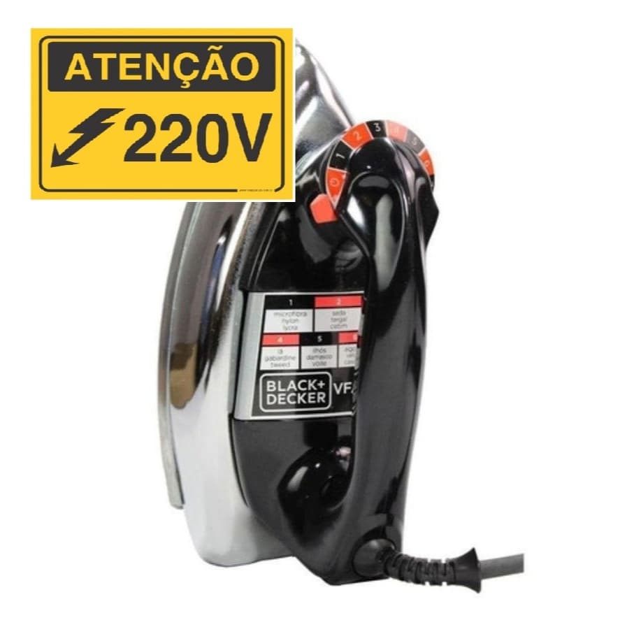 Ferro De Passar Black Decker The Classic ( 220 Volts)