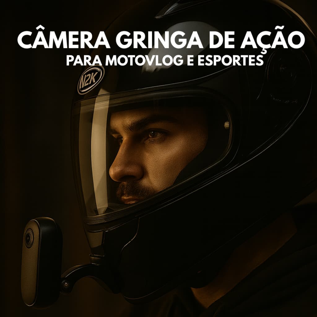 Mini Câmera Esportiva 1080P HD Action Cam Prova D'Água para Moto Bike Capacete Esportes Radicais