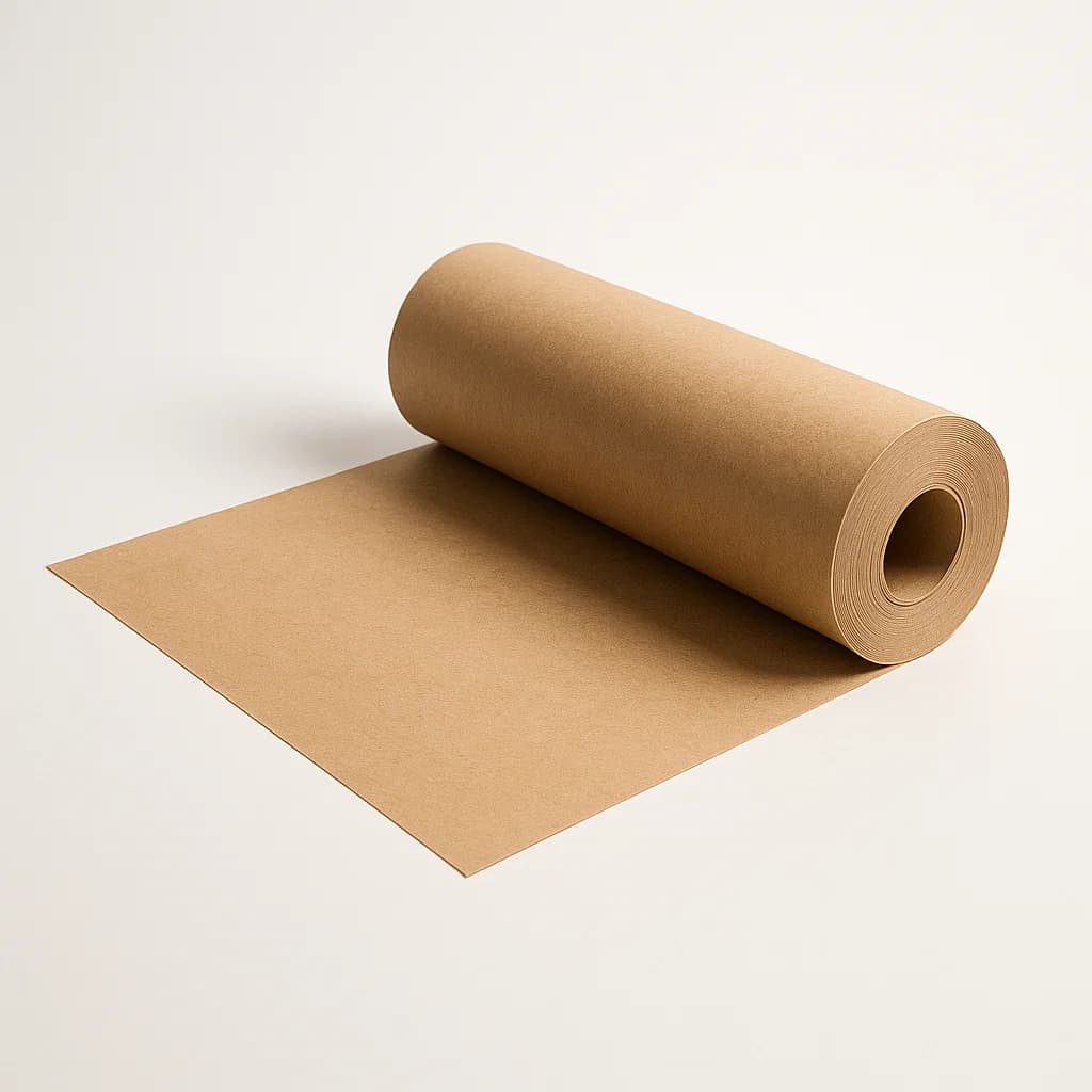 Papel Kraft Puro Pardo 140g Bobina 120cm Largura Embalagem Proteção Artesanato