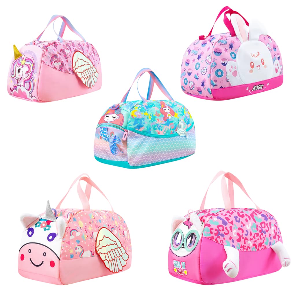 Bolsa mala infantil academia natação viagem . Bolsa Mala Maternidade personagens pernoite.