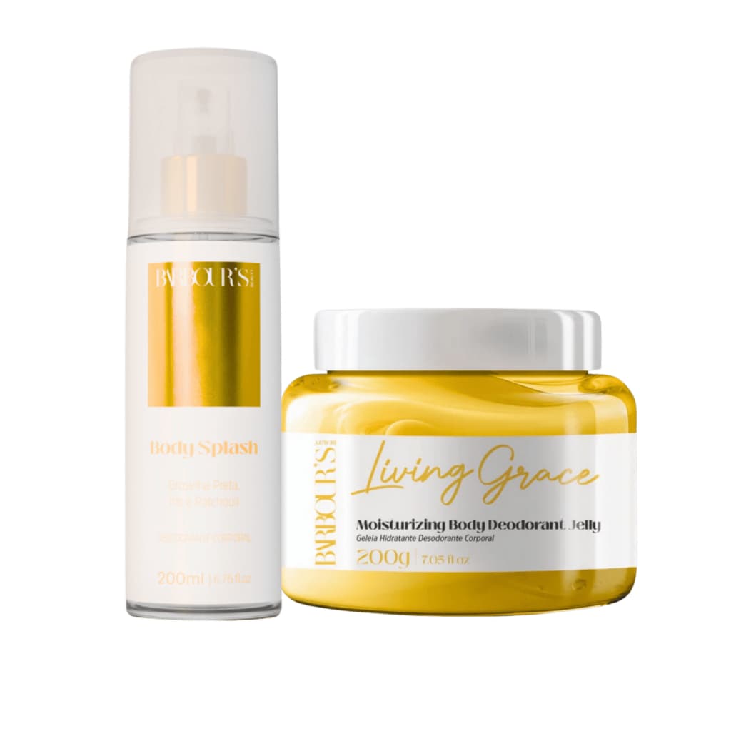 Kit Body Splash e Geleia Hidratante Corporal Living Grace Barbour's Beauty