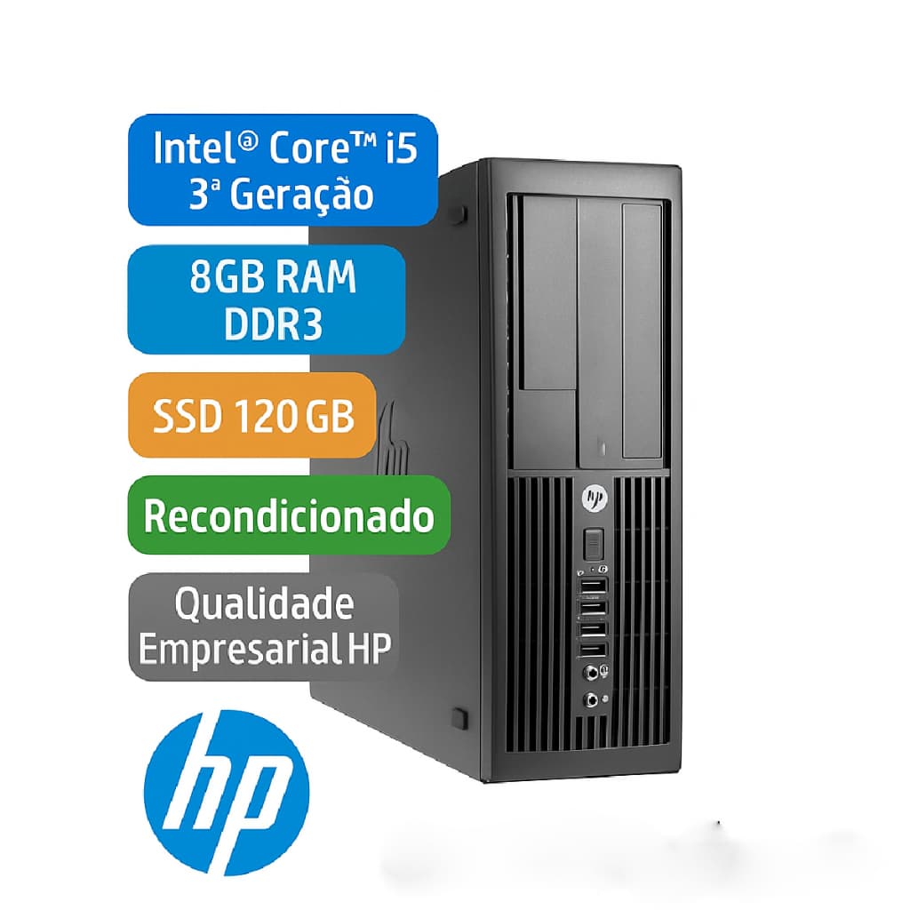 Desktop HP Compaq Pro 4300 i5 3ª Ger 8GB SSD 120GB