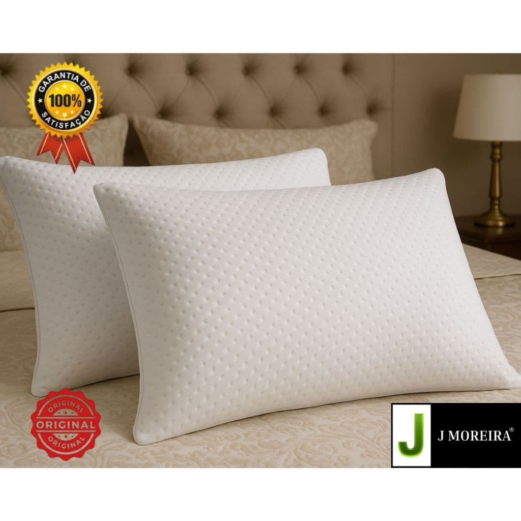 Travesseiro Fibra de Bambu Alto Firme Antialergico 70x50 Original Fabricante