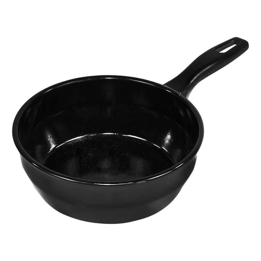 Frigideira Funda De Ferro Esmaltado Indução 22cm Roa