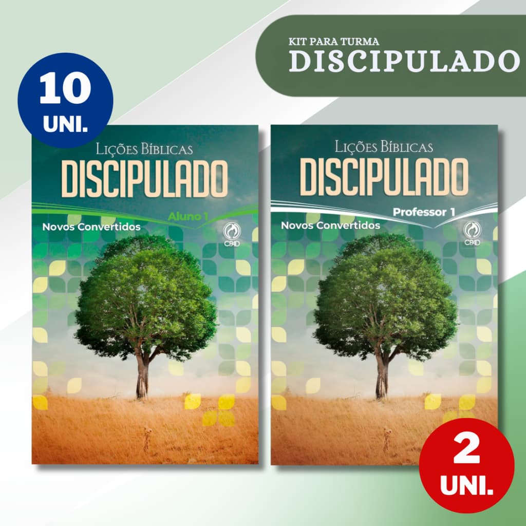 Kit Revista Discipulado Novos Convertidos Revista para Batismo CPAD Escola Dominical