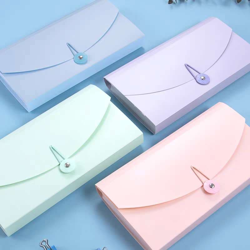 pasta de Arquivo sanfonada colorida Acordeao Cartões de recibo 12 divisórias( 2148)