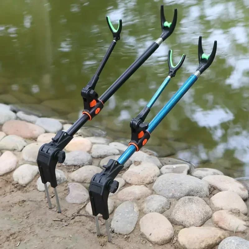 Suportes De Vara Ultra light De Pesca pesqueiro Para Peixes tilápia Suporte Praia Aço Inoxidável Ajustável 360 Graus