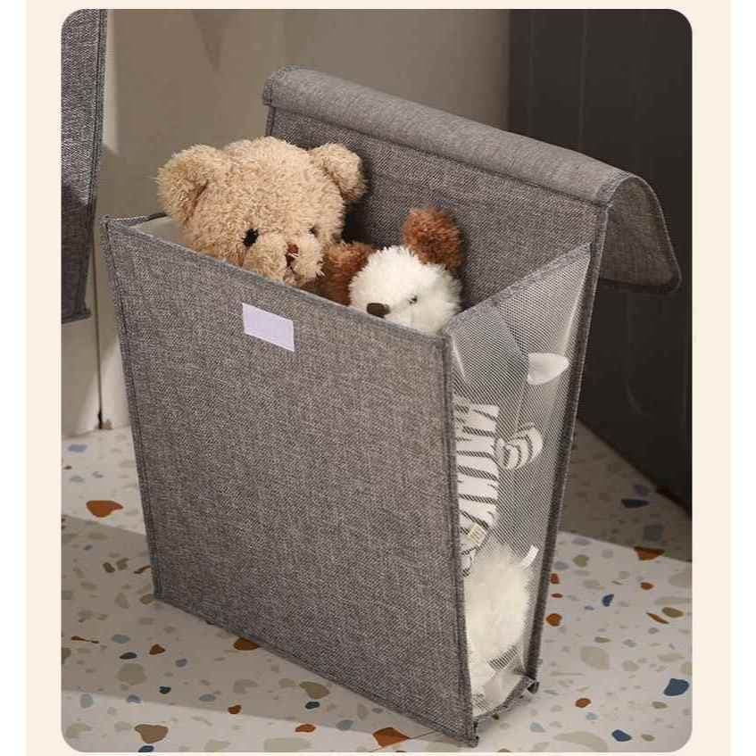 Grande Cesta De Armazenamento De Roupas Suja Dobrável Para Banheiro Casa Portáteis Montada Na Parede