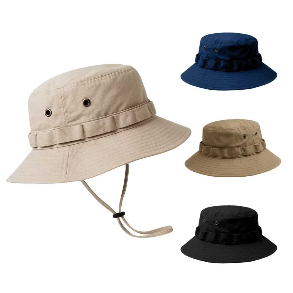 Chapéu Tático militar Bucket Chapéu Camping Pesca Masculino Feminino Chapéu Militar