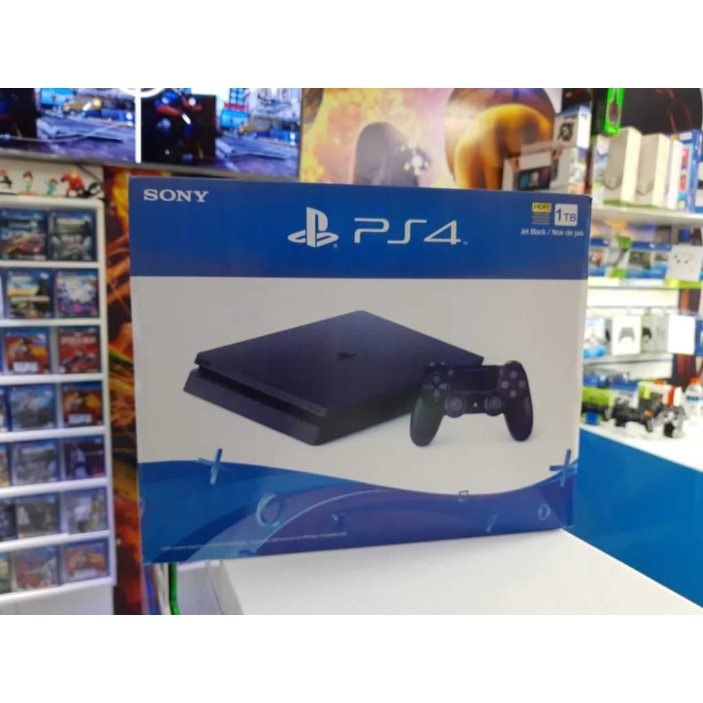 Playstation 4 slim 1tb +2 controles +1 jogo + garantia  + nota fiscal(não destrava)