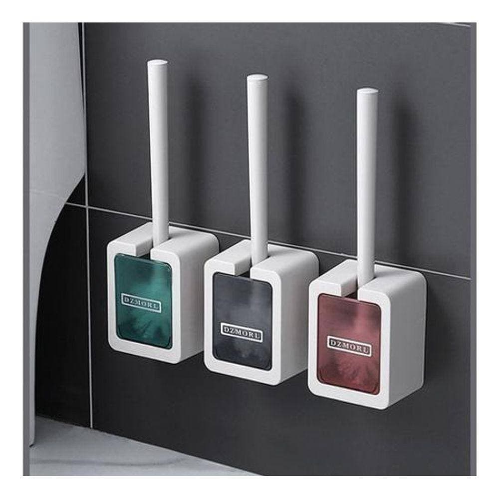 Escova Sanitária Com Alto Adesiva Na Parede Escova Limpa Vaso Sanitário