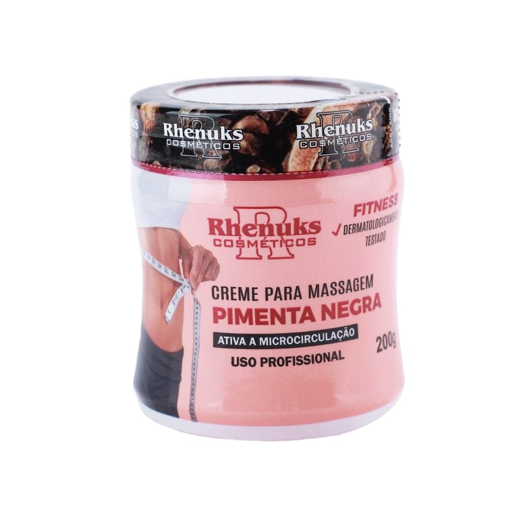 Creme Redutor De Medidas Celulites Estrias Pimenta Negra