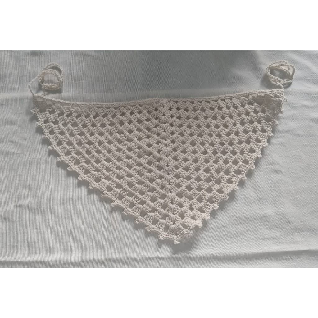 Bandana Lenço de crochê tendência 2025