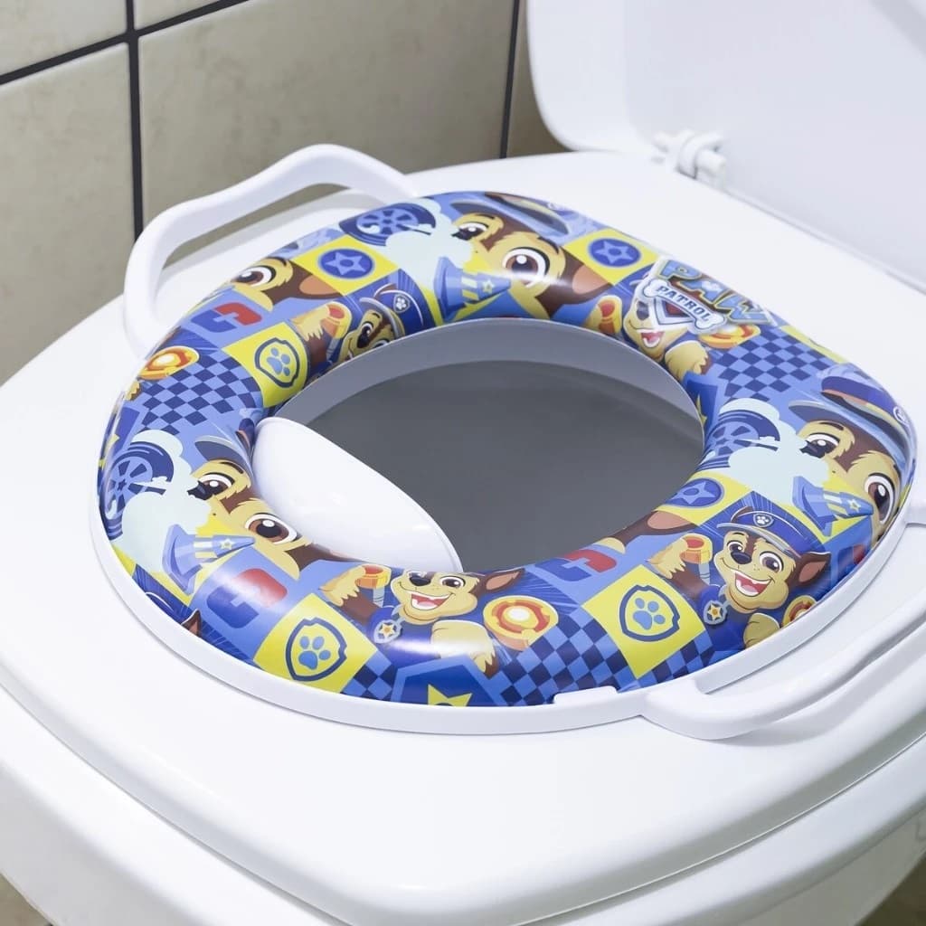 Redutor Assento Sanitário infantil almofado confortável para um Desfralde Gentil Patrula Canina BH