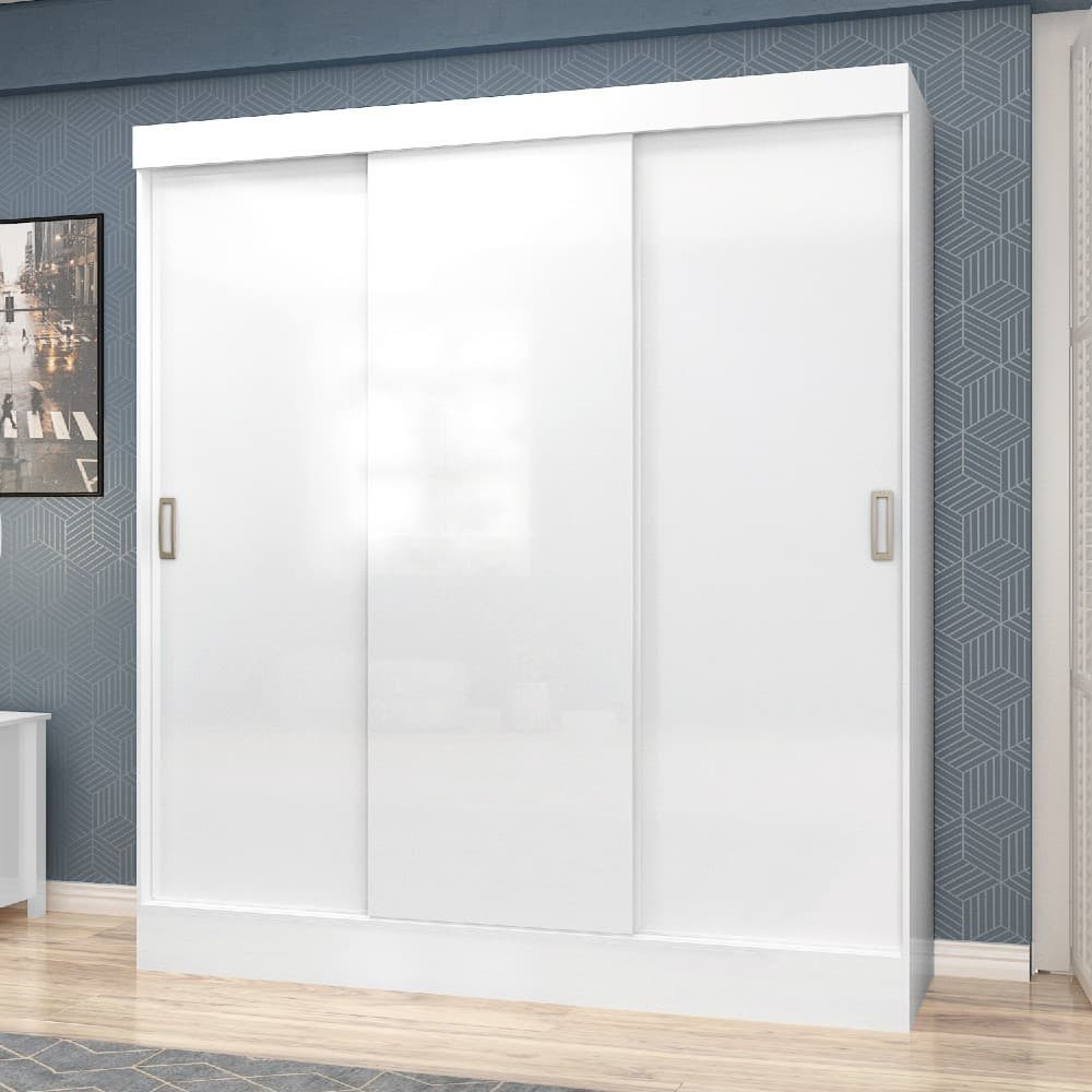 Guarda Roupa Casal 3 Portas de Correr San Marino Maxel Móveis