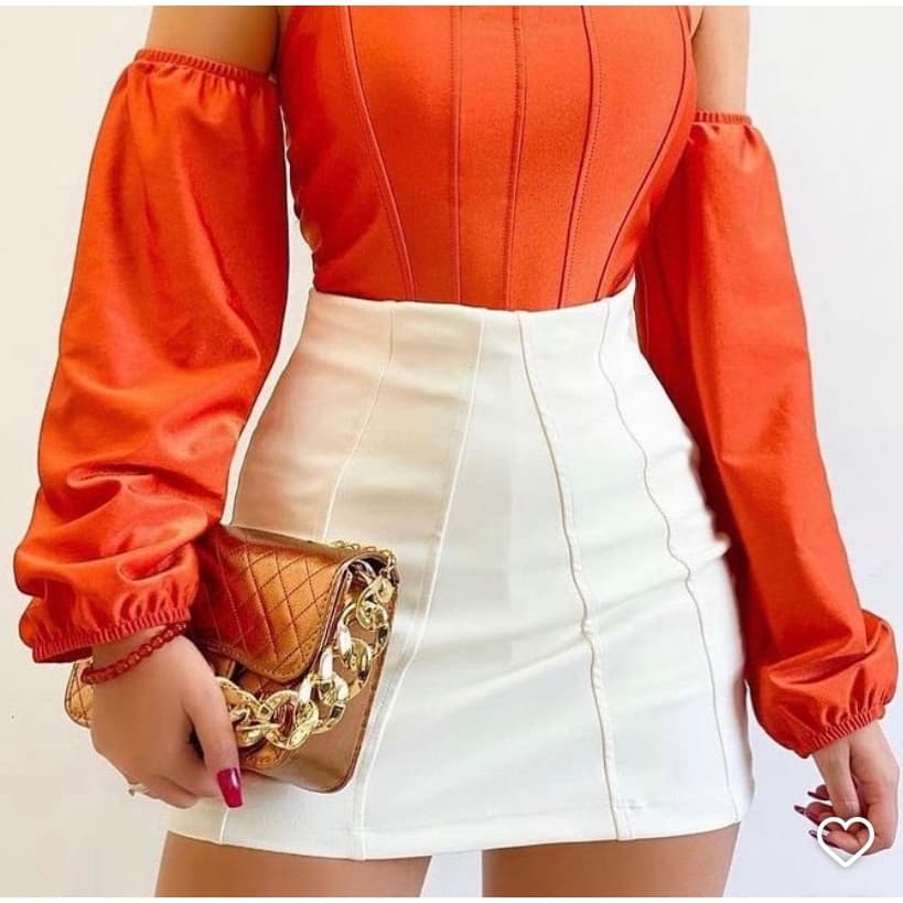 Shorts Saia Curto Bengaline Feminino Moda Verão Premium Ziper Lateral Cintura Alta