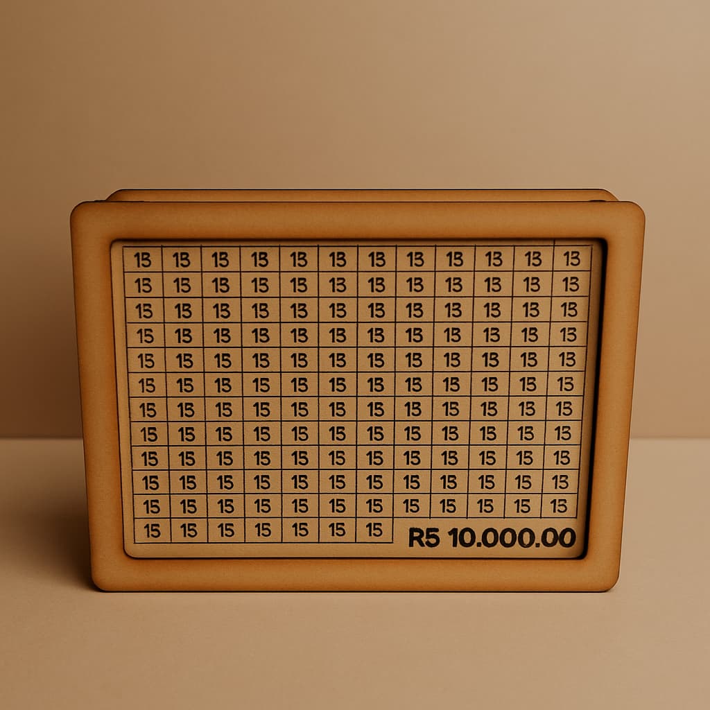 Cofrinho Caixa de MDF Personalizado Desafio Japonês 10000 para Guarda Dinheiro