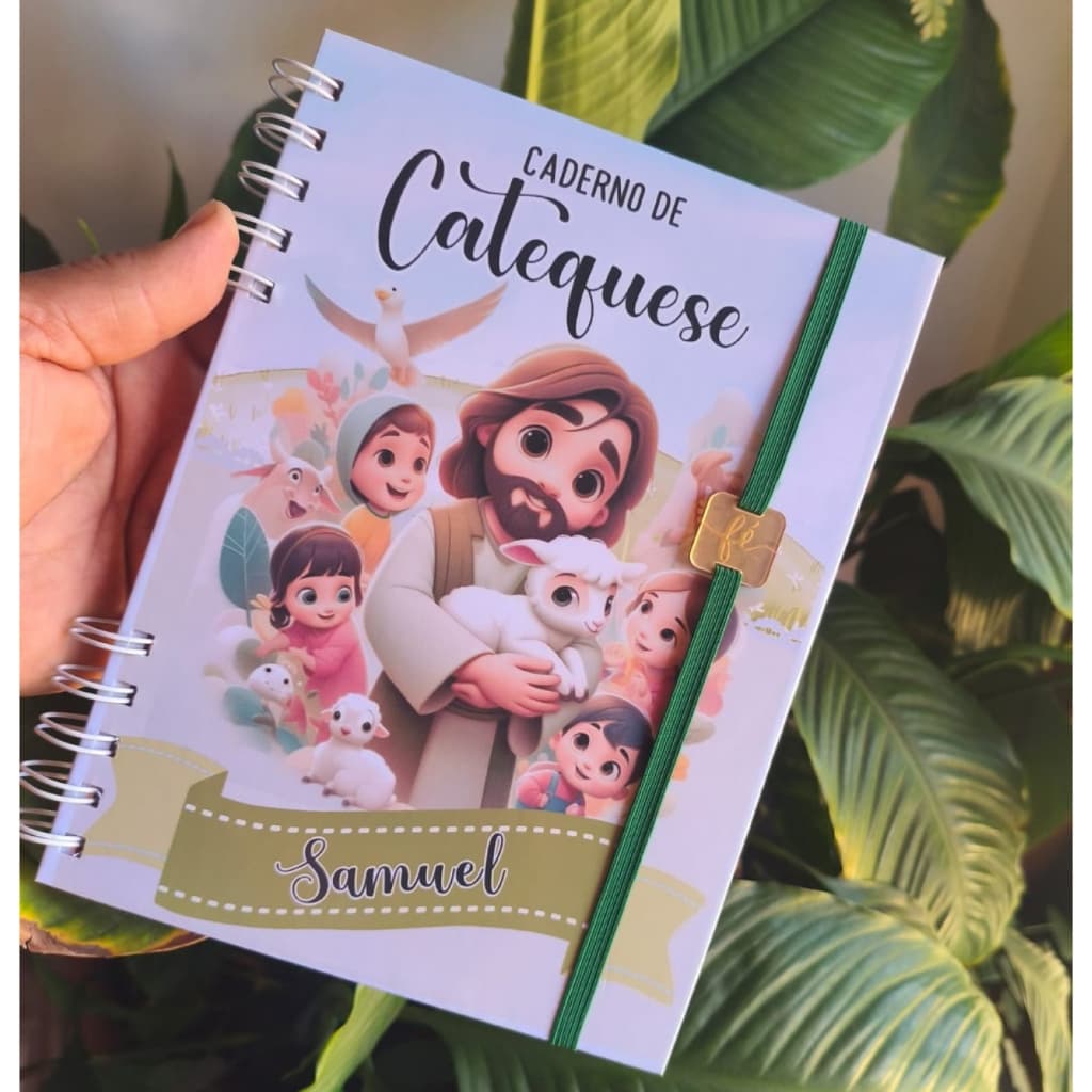 Caderno de Catequese Personalizado Capas Infantis e Adultas