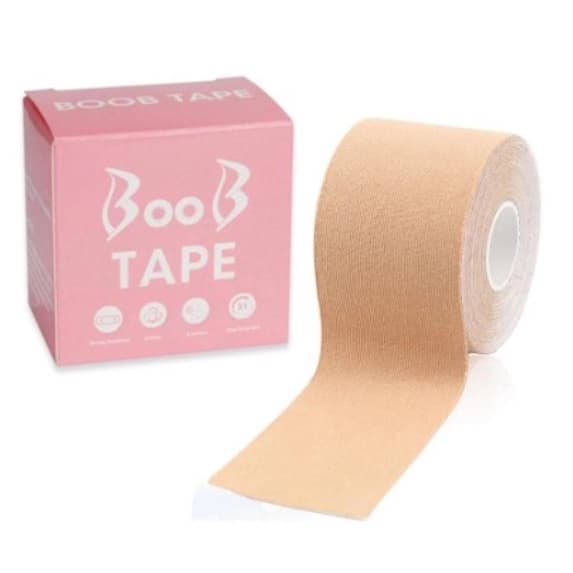 Kit 1/2 Sutiã Rolo Adesivo Levanta Peito Seio Fita Boob Tape Invisível