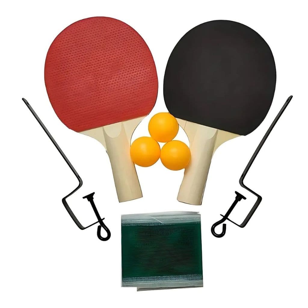  Ping Pong 2 Raquetes e 3 Bolas Rede Suportes Raquete 7mm Bolinhas Completa