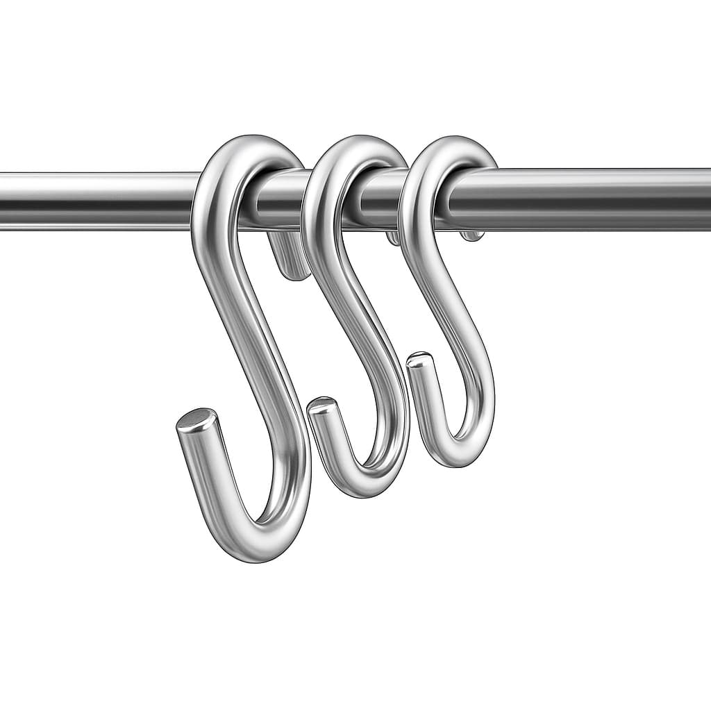 Gancho Organizador Tipo S 50 Peças Conjunto Multiuso Em Aço Utensílios Medidas