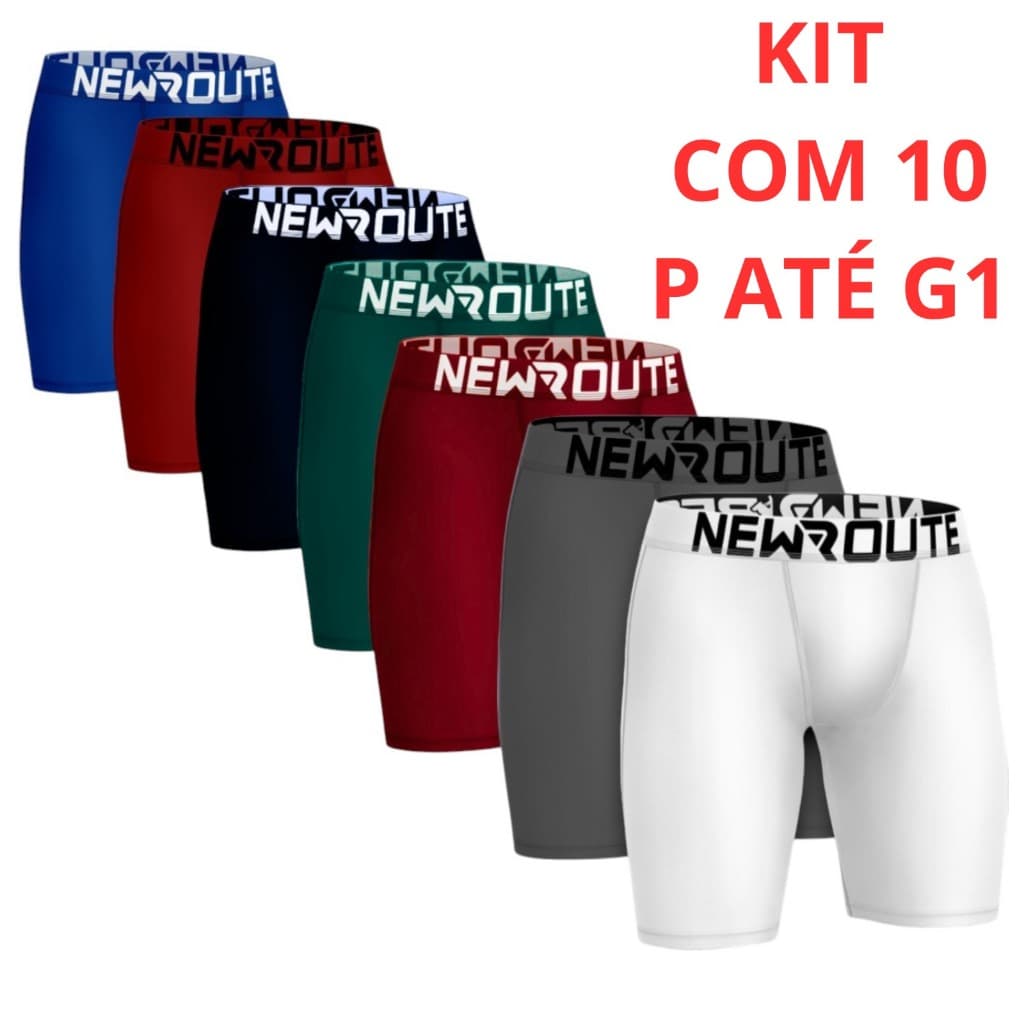 Kit Cuecas Boxer Ciclista Adulto Microfibra Modelo Longo