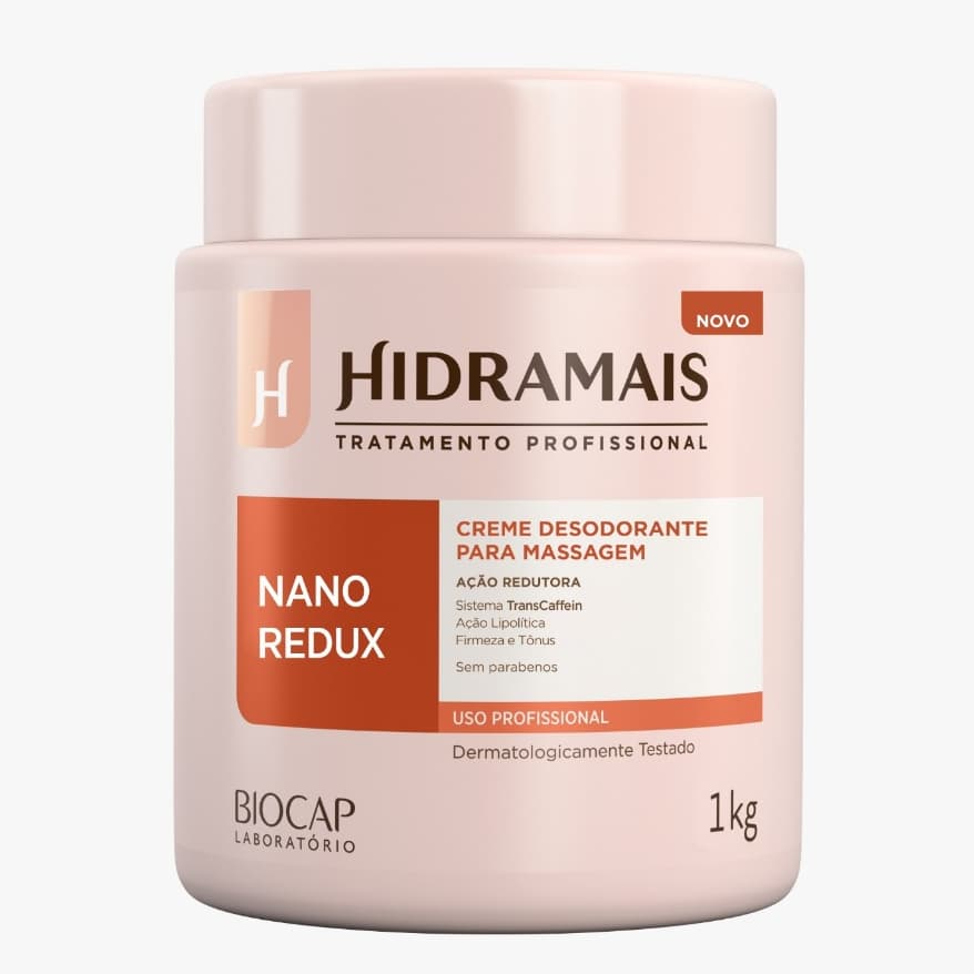 Creme Para Massagem Nano Redux 1kg Hidramais