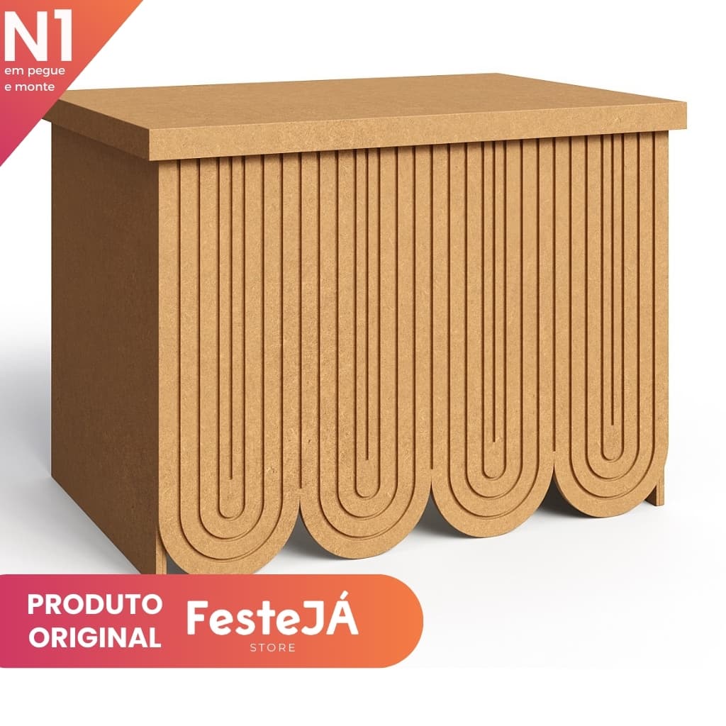 Mesa Arco Iris Babado Mdf Decoração De Festa Cenario