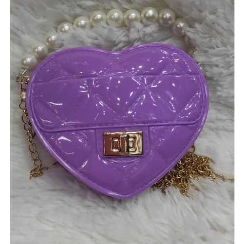 Mini bolsa de ombro em formato de coração