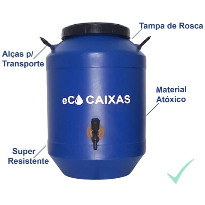 Bombona 50 Litros Leiteira Tambor Barril Barrica água óleo combustível aquarismo ração