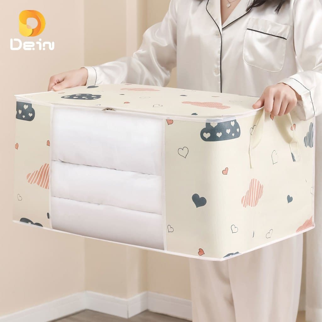 Caixa Organizadora Flexível Closet Roupa Cobertor Casacos Armário