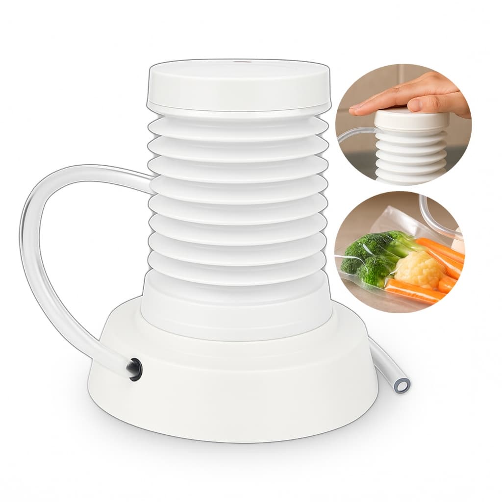 Bomba De Sucção Extrai Ar Alimentos Embalados A Vácuo Tirar Sugar