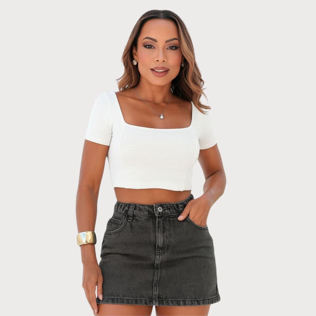 SHORT SAIA JEANS FEMININO CASUAL