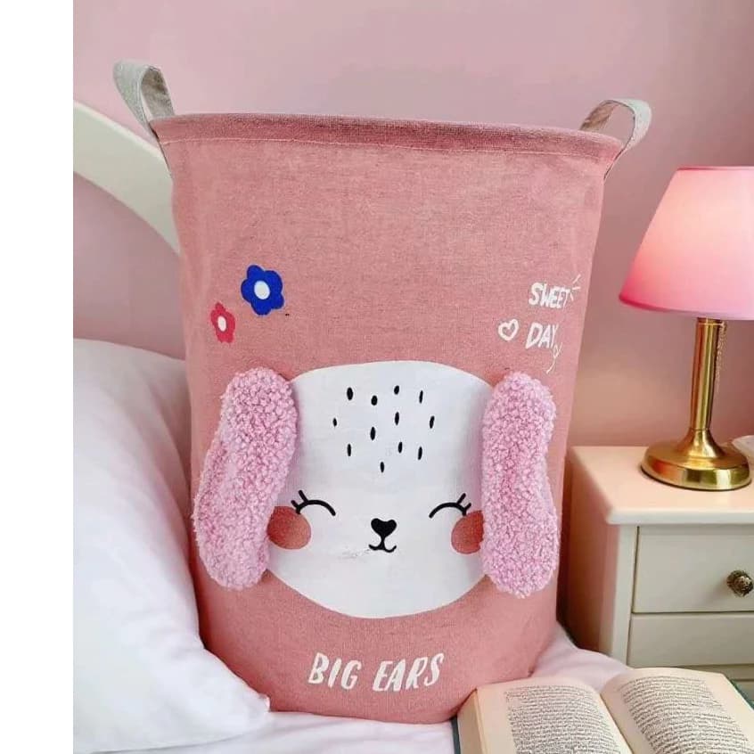 Cesto Multiuso Organizador Dobrável De Roupa Suja e Brinquedo Desenho Menina Menino 55 Litros