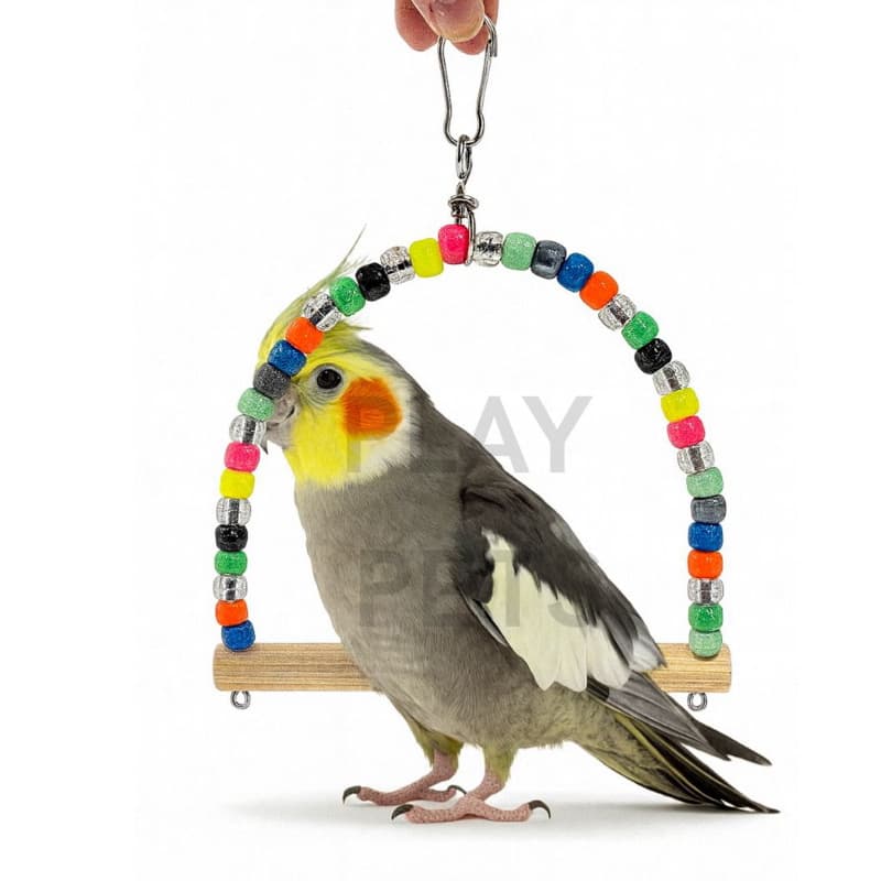 Balanço Missanga para Calopsita, Agapornis, Periquitos e outras aves