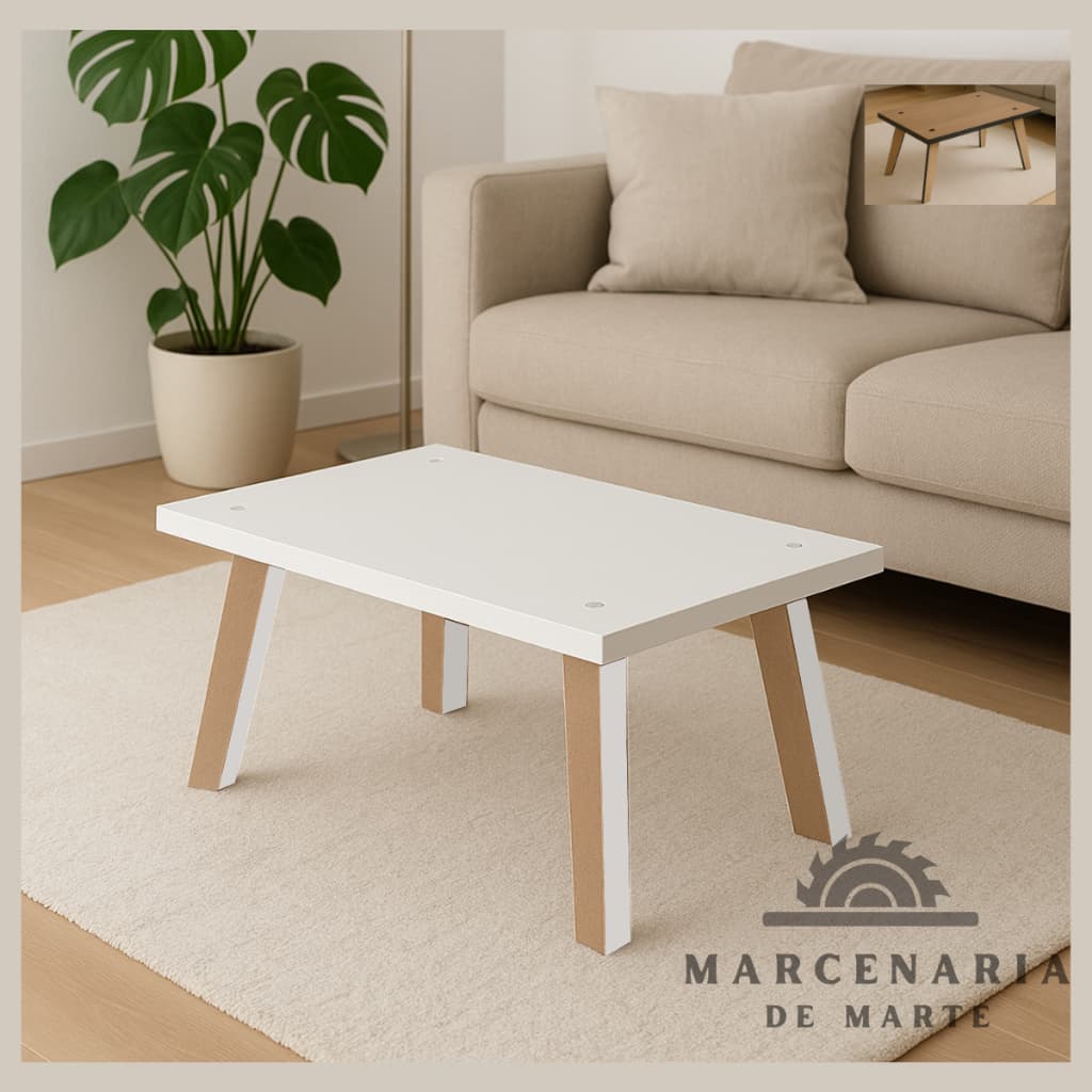 Mesa de centro Mesinha em MDF Mesa Decorativa