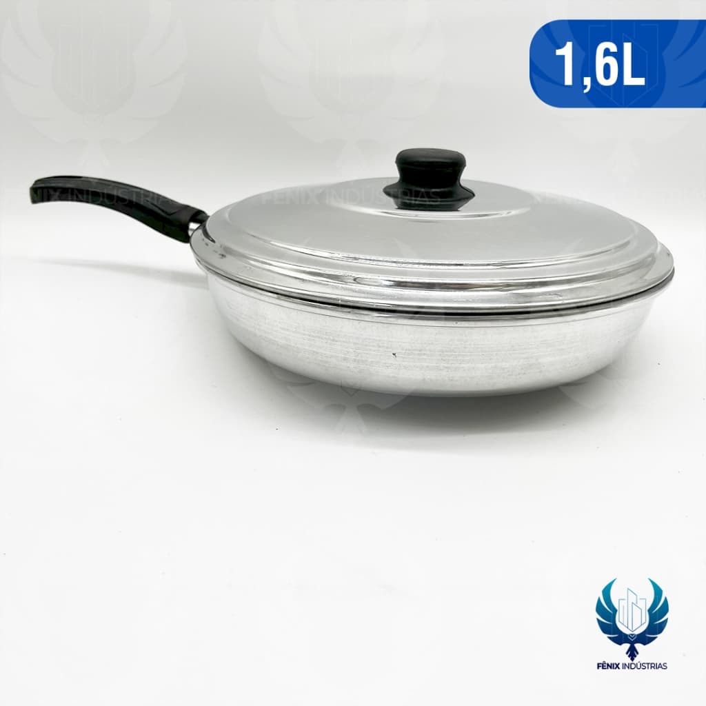 Frigideira Francesa de Alumínio Nº 26 – Linha Polida com Tampa